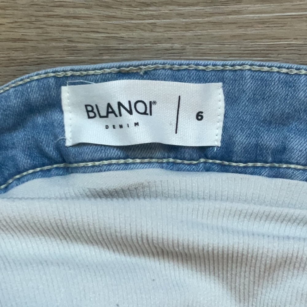 NWOT BLANQI Denim Maternity Belly Support Skinny Jeans Size 6 - Picture 5 of 9